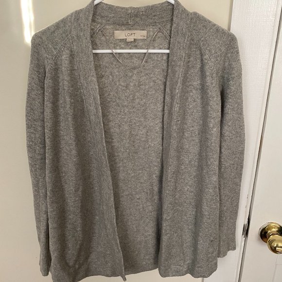 XXS Grey LOFT Cardigan - Picture 1 of 3